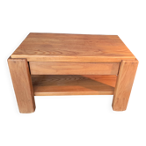 Solid elm bedside table 1960/1970