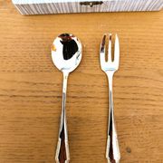 Vintage gold dessert forks and spoons
