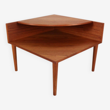 Mid- Century Modern Coffee Corner Side Table in Teak, 1950's Sweden