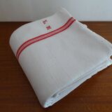 Lot 6 old cotton towels monogrammed LM