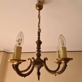 Old 4 branch chandelier