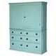 Painted pine linen cupboard or Victorian pantry circa 1860