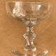 Pair of old crystal champagne glasses
