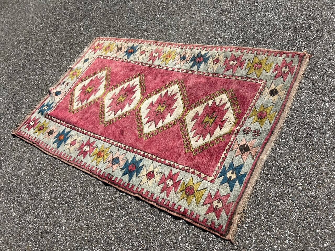 vintage pink persian rug