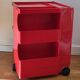 Joe Colombo Boby Red Plastic Serving Trolley for Bieffeplast Italy 1968 Space Age