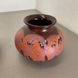 Set of Two Pottery Vases Objects by Steuler Ceramics, Germany, 1970s