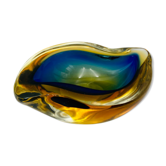 Glass ashtray, from Murano, Italy (1970).