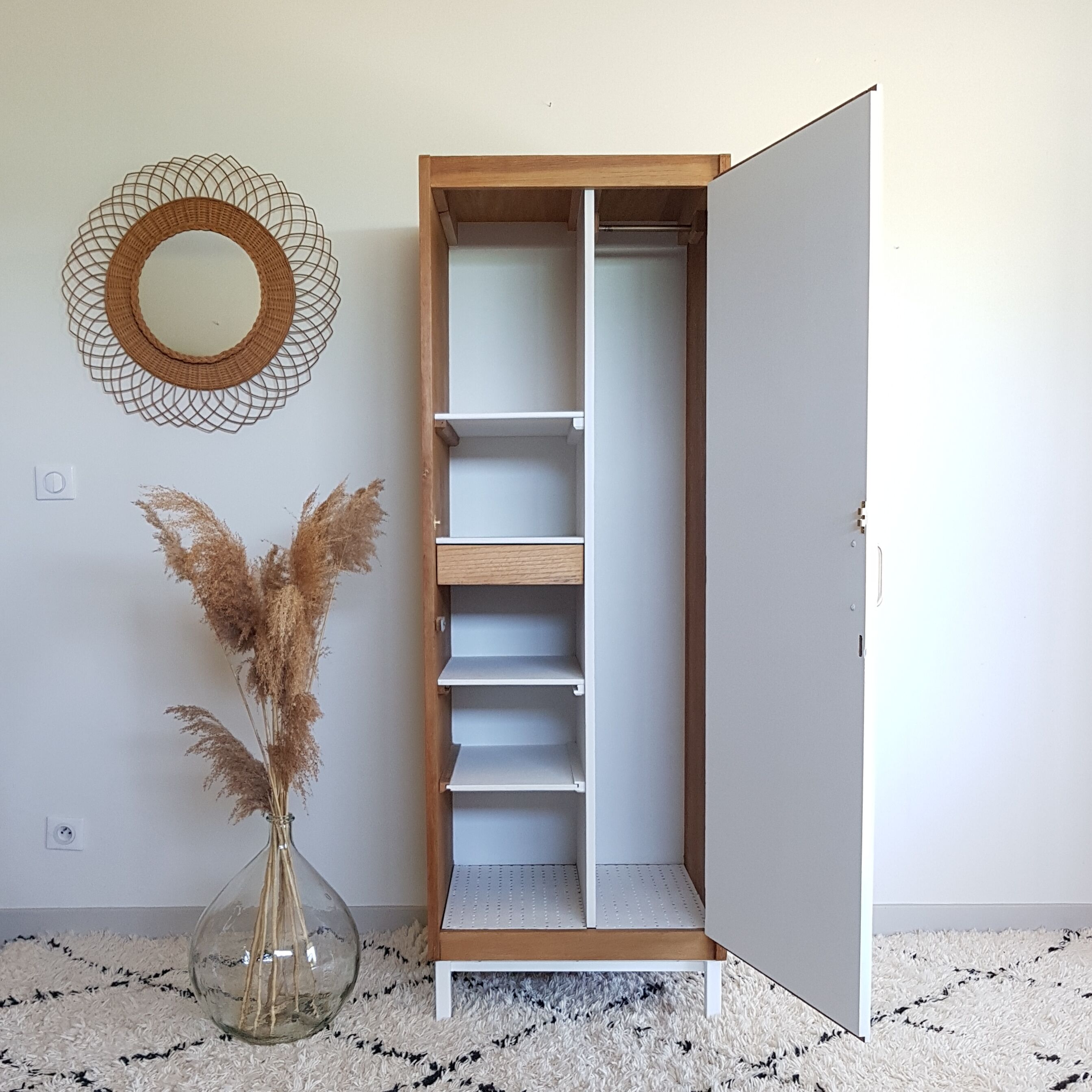 Renovated boarding school wardrobe