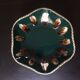 Scarified free-form tripod ceramic cup 50s /60