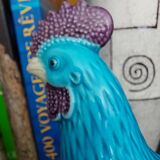 Chinese porcelain roosters bookends