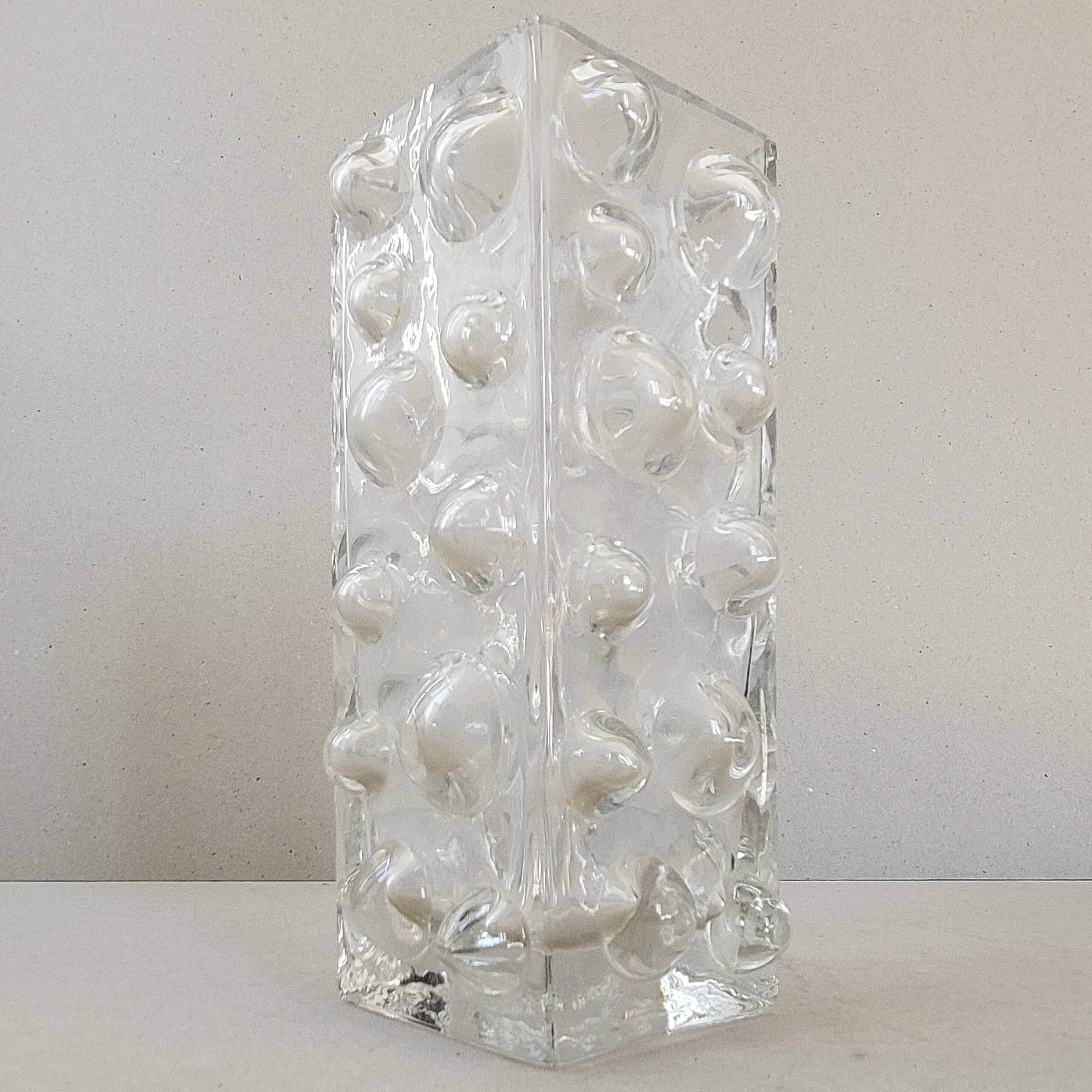 Vintage 1970 glass vase