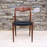 Lot of Scandinavian-style teak chairs