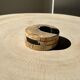 Set of 3 fossilized wooden coasters (clear)