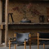 Set of Sirocco safari chairs by Arne Norell for Arne Norell AB, Sweden, 1960s.