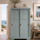 Parisian Art Deco wardrobe with sliding doors.