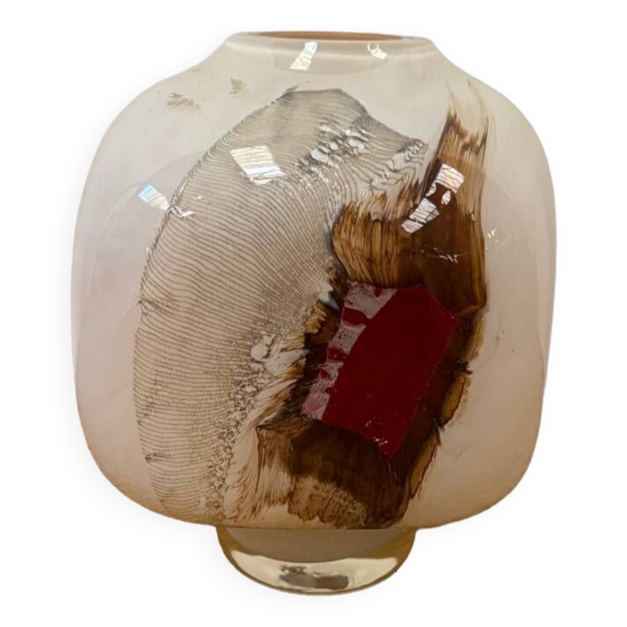 Vase en verre murano
