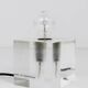 Cubic table or postmodern accent lamp in lucite, Italy, 1970s
