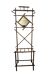 Art Deco, coat rack with bamboo mirror, diamond shape, around 1930.