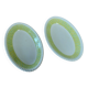 Pair of Badonviller iron earthenware dishes, Amina model