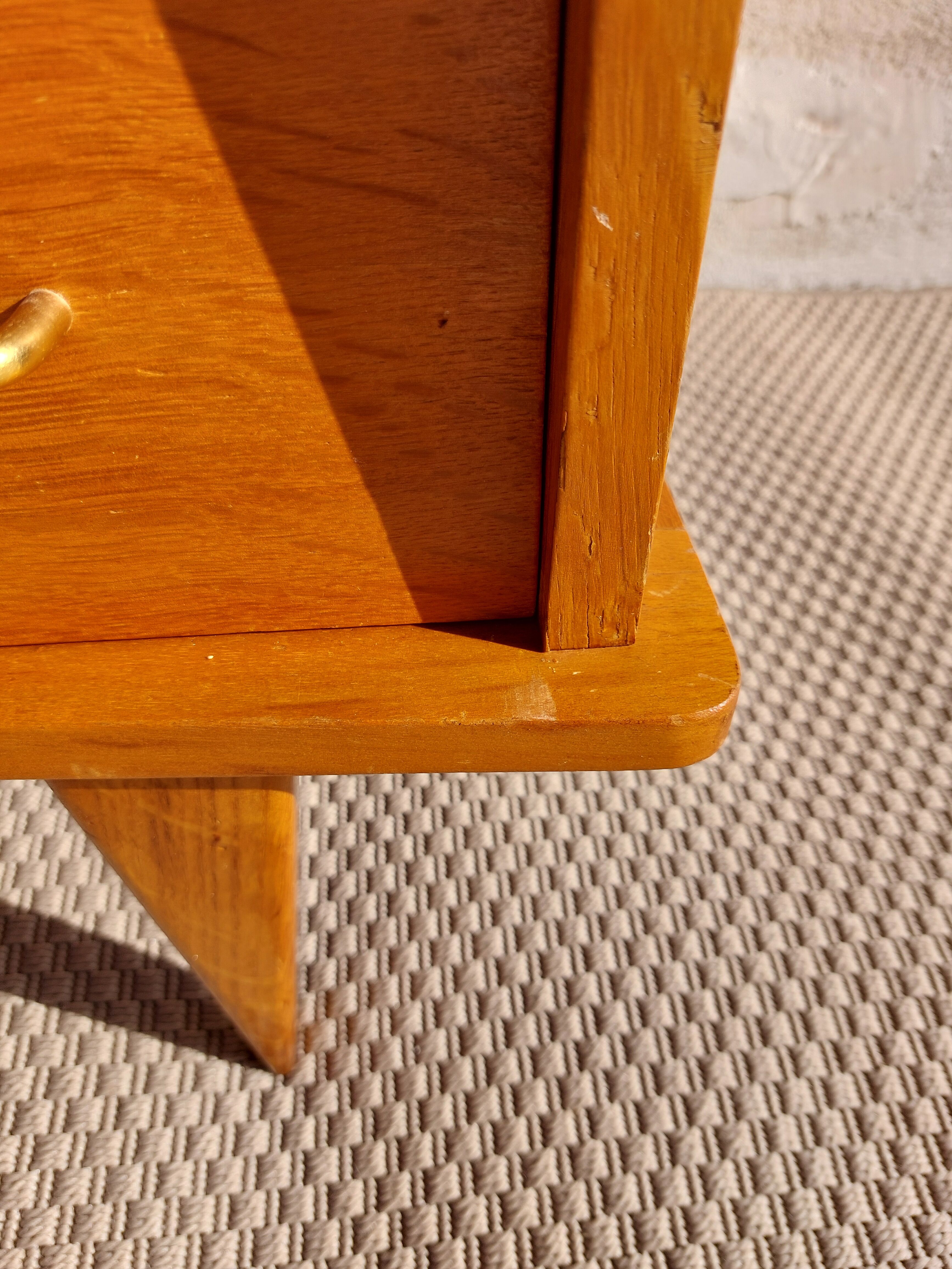 vintage commode with tapered legs