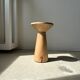 Side table, end of sofa in natural mango monoxyl conical tray H:50cm