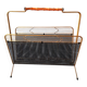 Perforated metal magazine rack 1950
