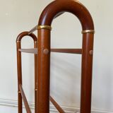 Dark wood towel rail