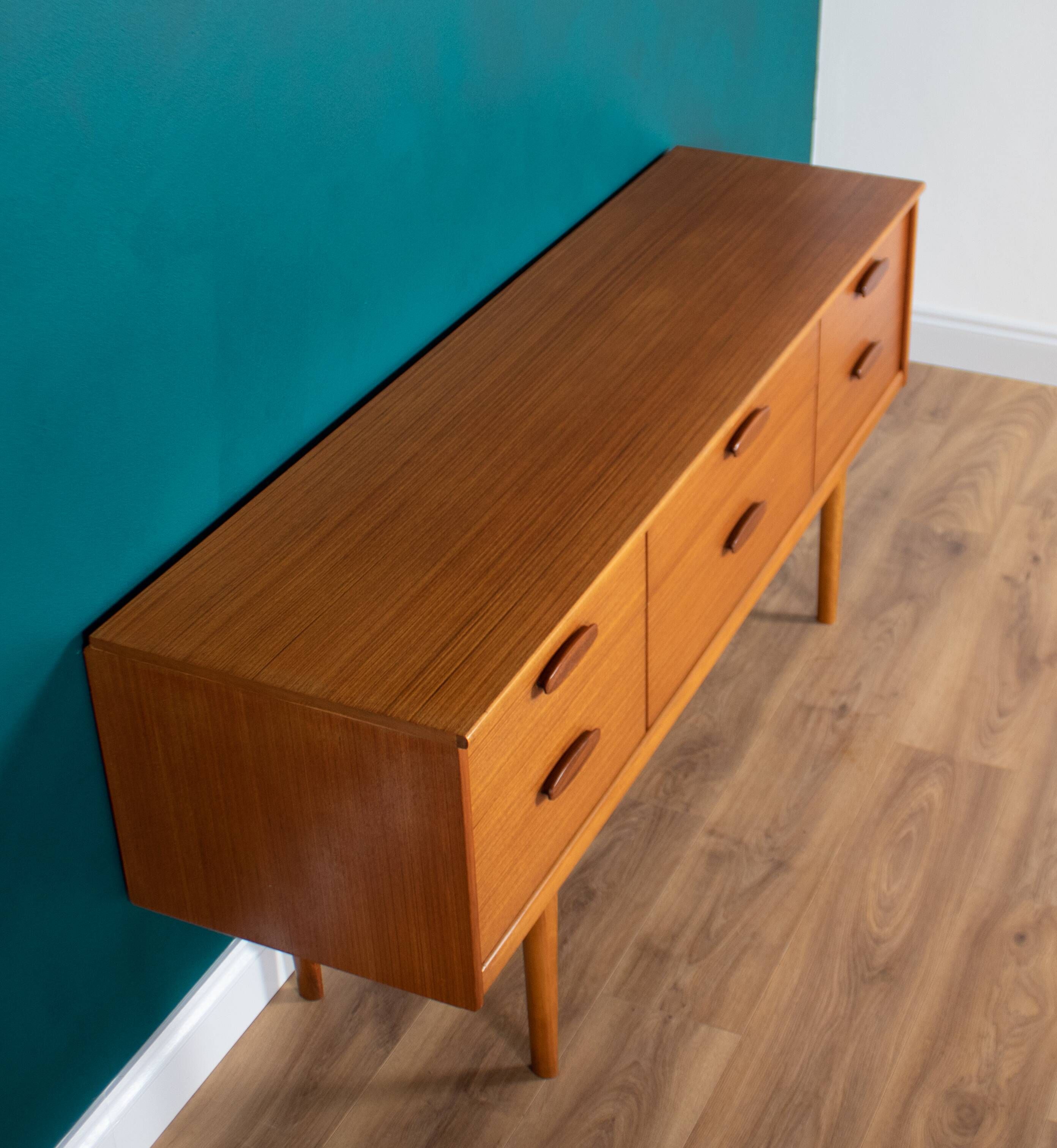 Commode buffet meuble tv rétro teck années 1960 austinsuite
