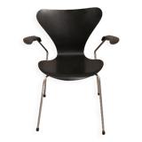 Chaise en bois laqué noir d'Arne Jacobsen pour Fritz Hansen année 50 model SJUAN