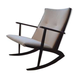 Rocking chair in vintage Danish teak by Georg Jensen for Tonder Mobelfabrik