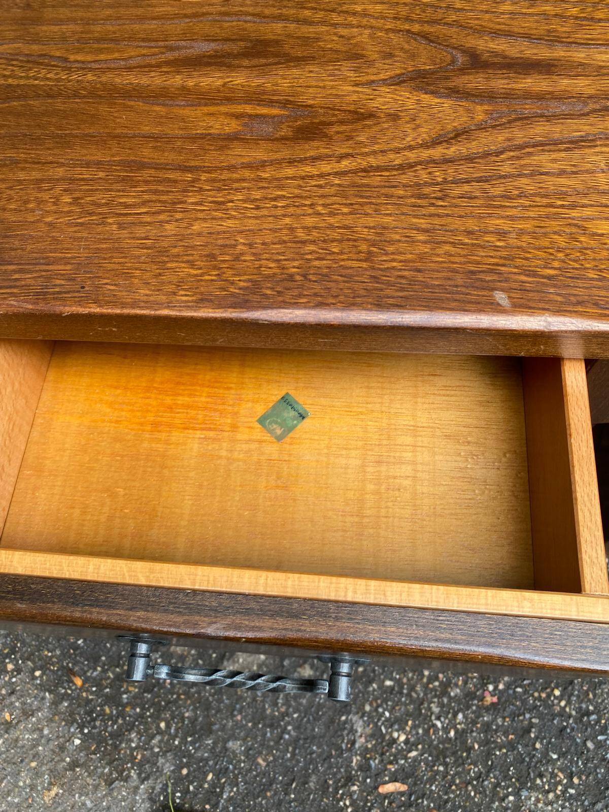 2 tables de chevet Acadie en bois massif années 70