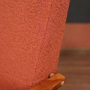 Fauteuil lounge et repose-pieds Vintage Terracota Boucle