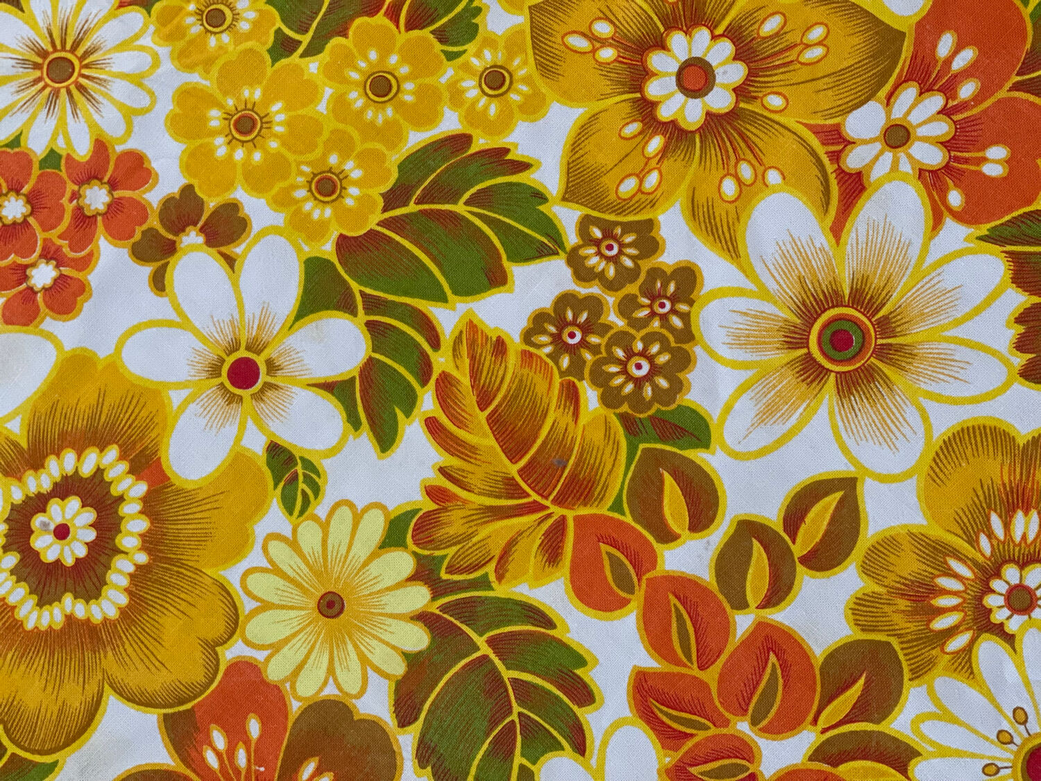 Nappe ronde vintage 1970