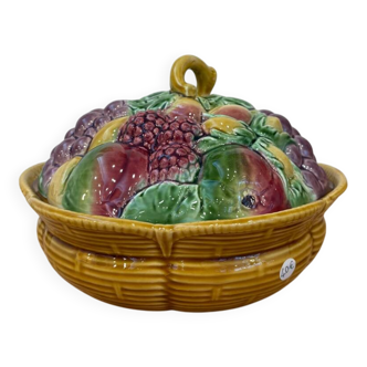 Sarreguemines 5183 barbotine compote dish