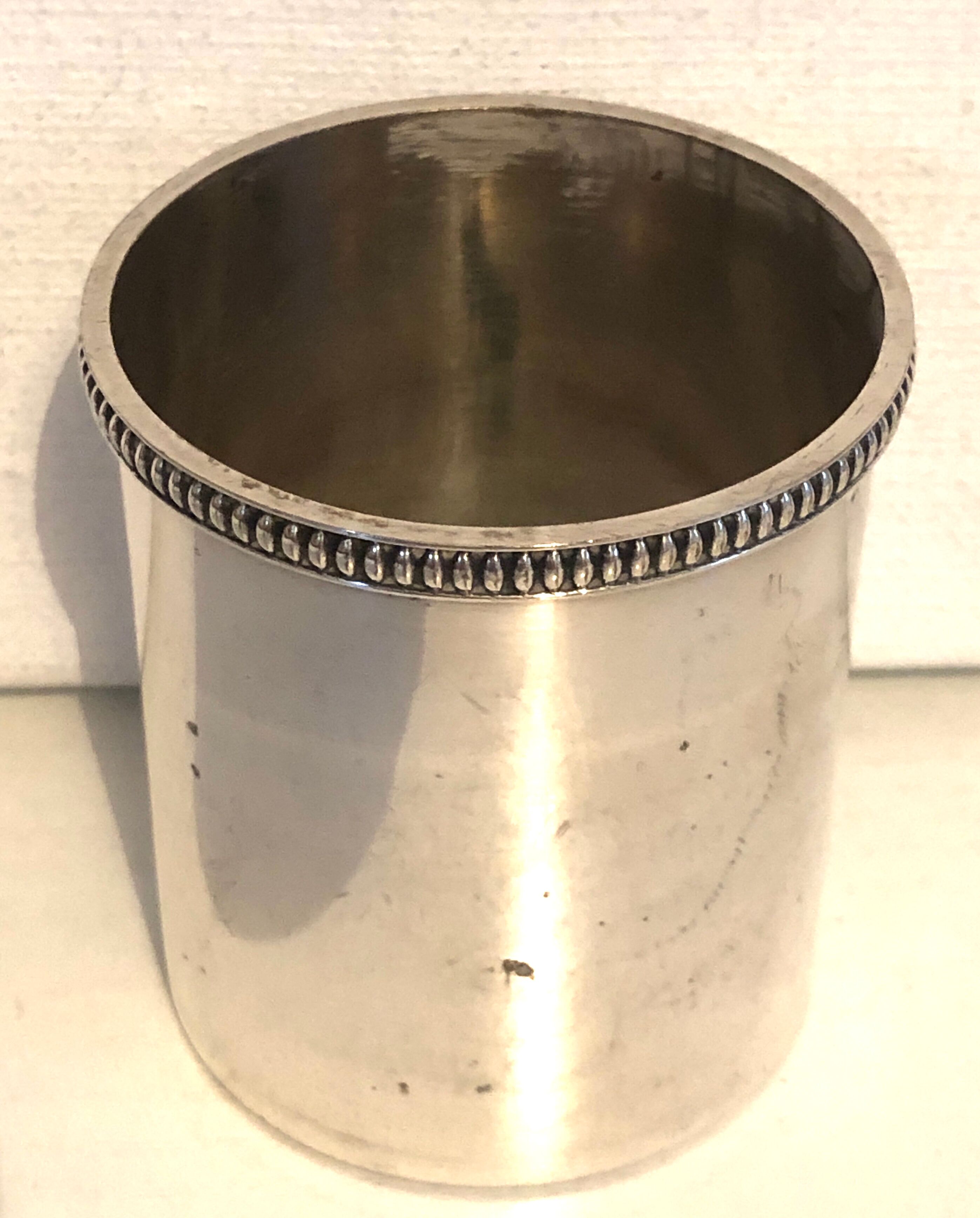 Silver pencil jar