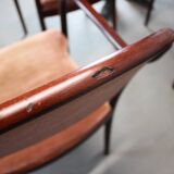 Set of six Thonet armchairs in bent wood, Vienna, Austria, 1991