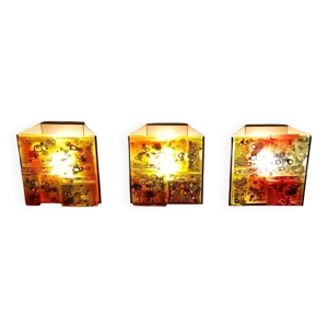 3 x Appliques murales - van