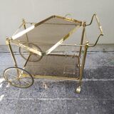 Rolling dessert brass removable tray 70s