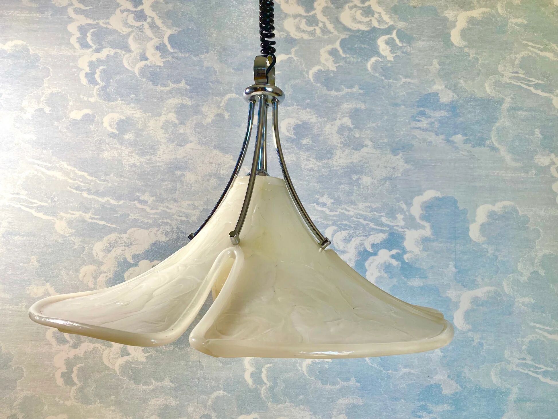 Height adjustable pendant light by Cosack Leuchten, Germany, 1970s
