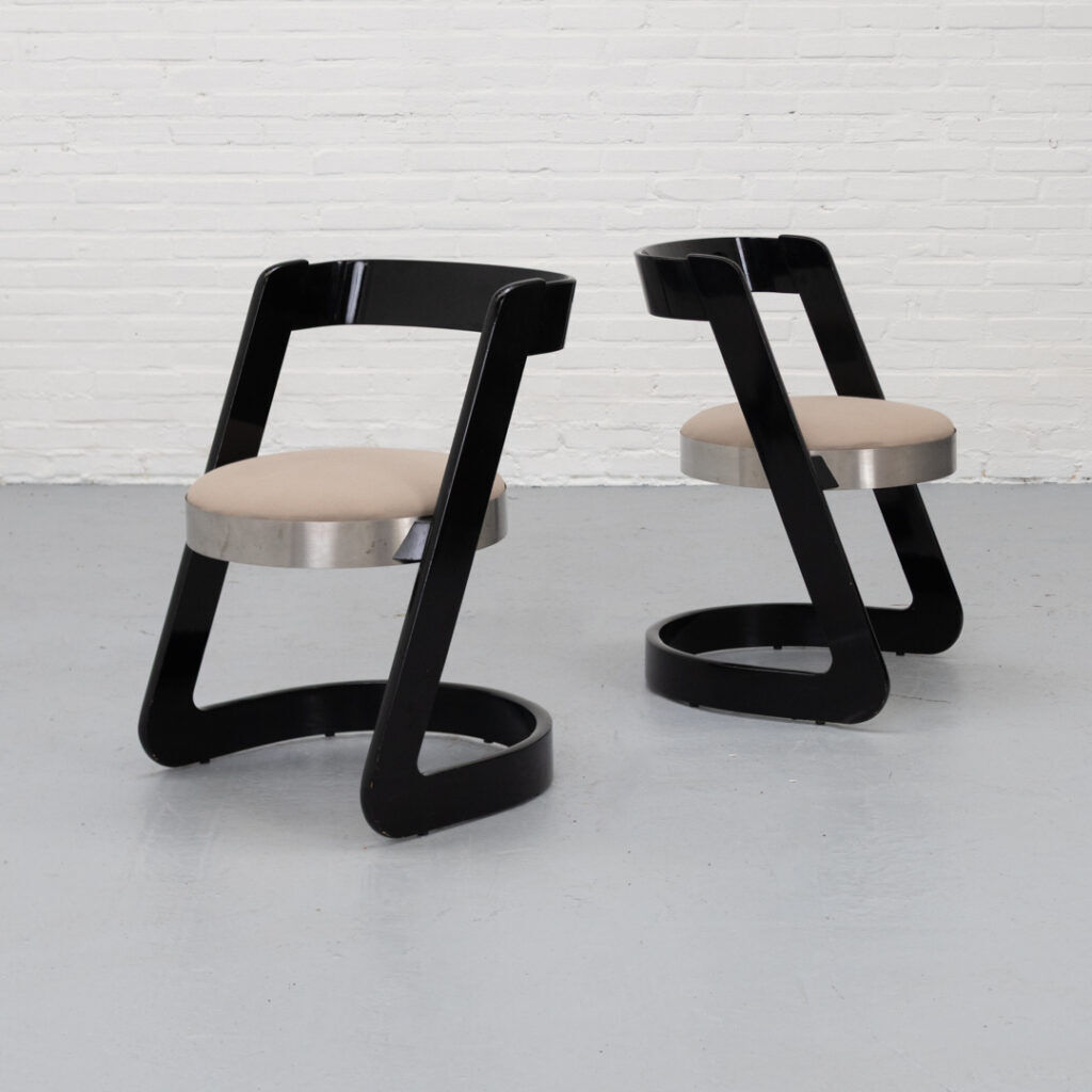 Willy Rizzo Dining Set Italy 1970s