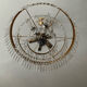Brass chandelier and crystal tassel waterfall