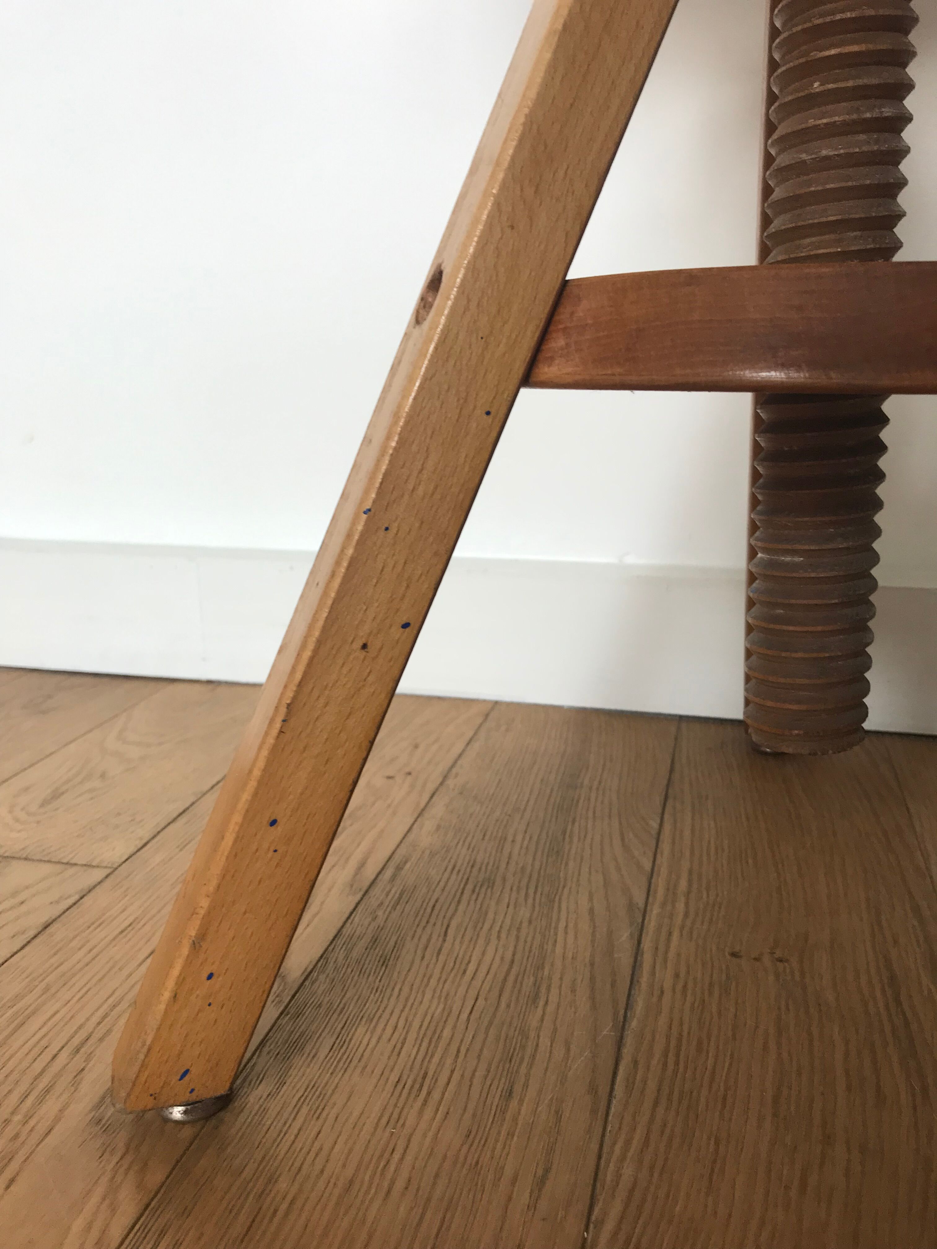 Architect wooden stool