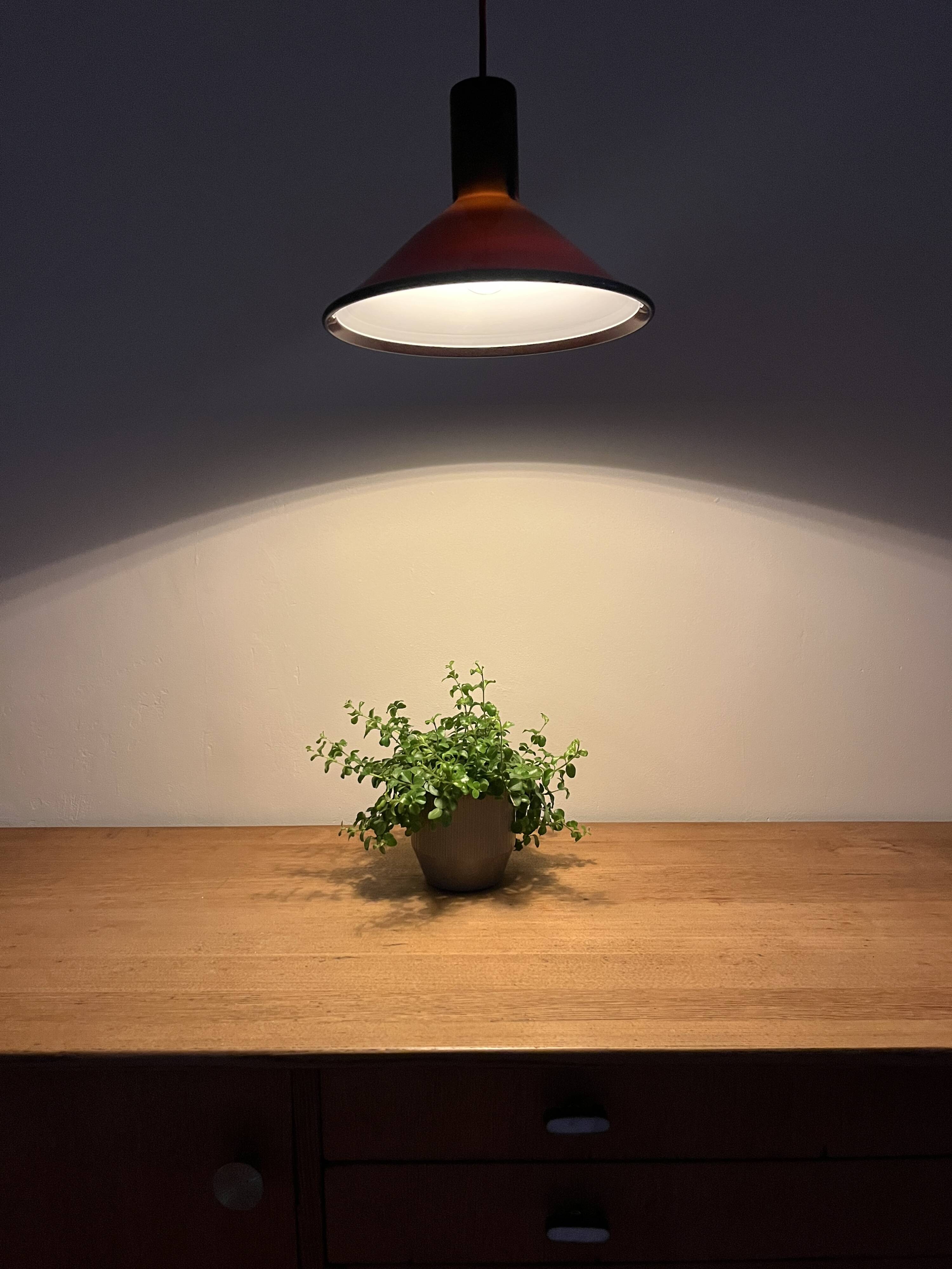 Vintage Holmegaard P&T pendant - Michael Bang - Glass lamp