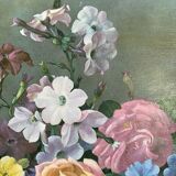 Bouquet of flowers signed Harold Clayton