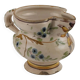 Antique brooch "Ligurian Man" in majolica, Italy, late 18th century.