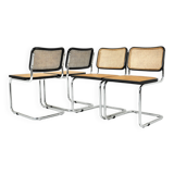 Set of 4 B32 Style Dining Chairs by Marcel Breuer