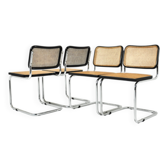 Set of 4 B32 Style Dining Chairs by Marcel Breuer