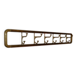 Vintage Art-Deco brass Wall Coat Rack France, 1940s
