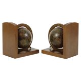 Serre-livres Globe en bois italien Mercurio D'oro