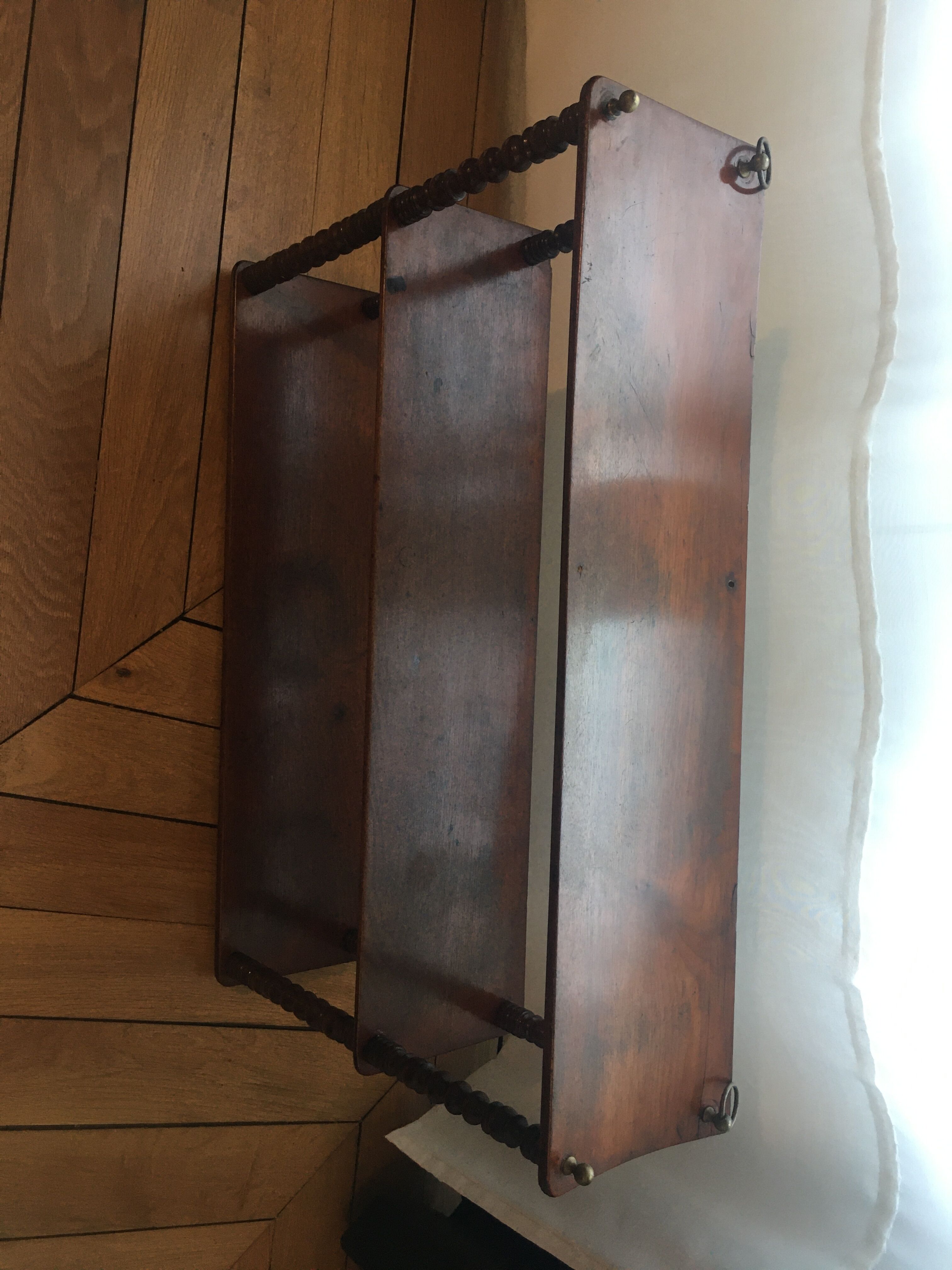 Old mahogany shelf